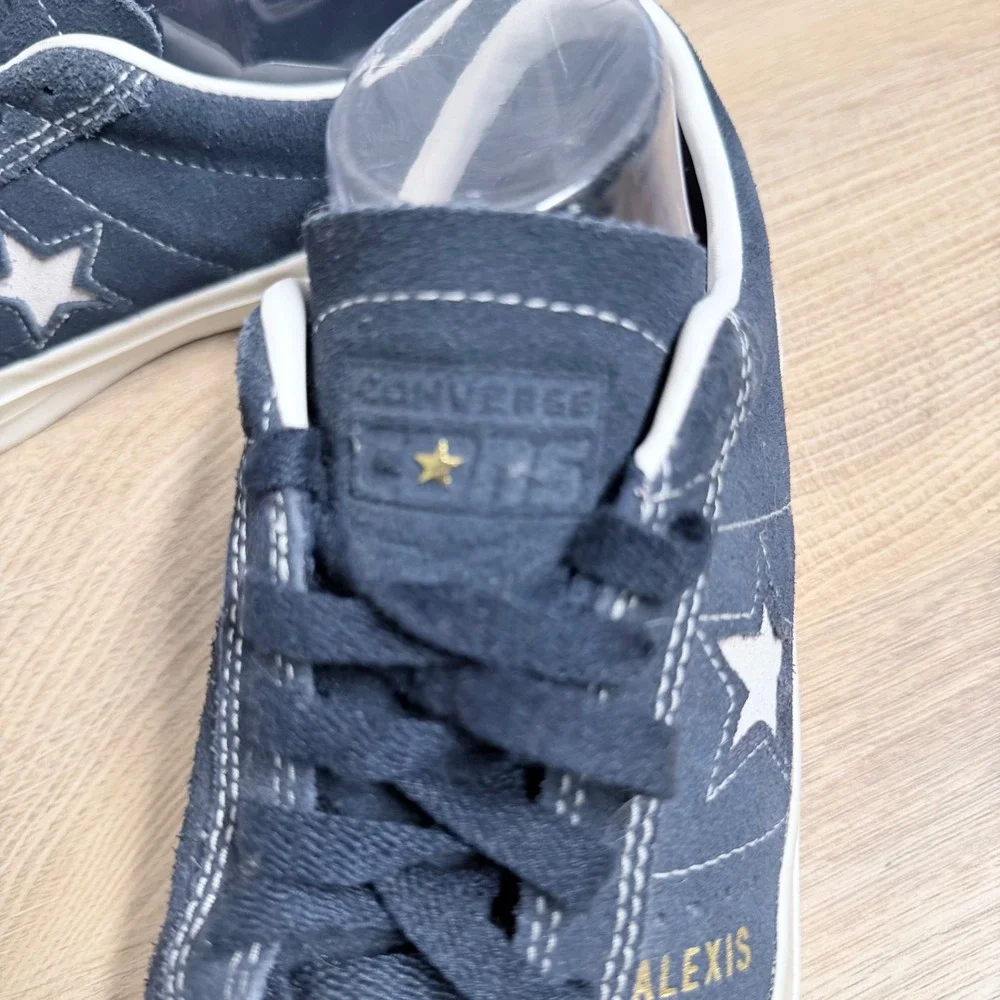 Converse One Star Alexis Sablone Women 9.5 Navy Blue Suede Skate Shoes Pro Model